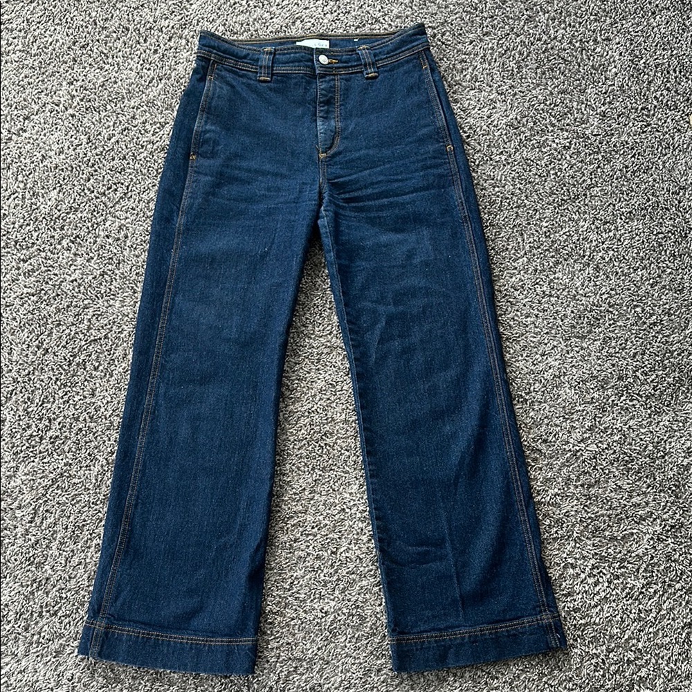 Loft Women's Blue Jeans Wide Leg